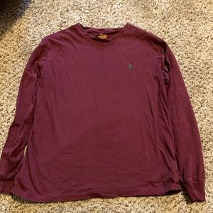 Maroon Polo By Ralph’s Lauren Long Sleeve Shirt